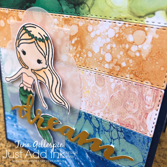 scissorspapercard, Stampin' Up!, Ink Road Stamps, Just Add Ink, Inked Girl Samantha, Expressions In Ink SDSP, Waves Of The Ocean DSP, Chase Your Dreams Framelits, Light The Candles Kit