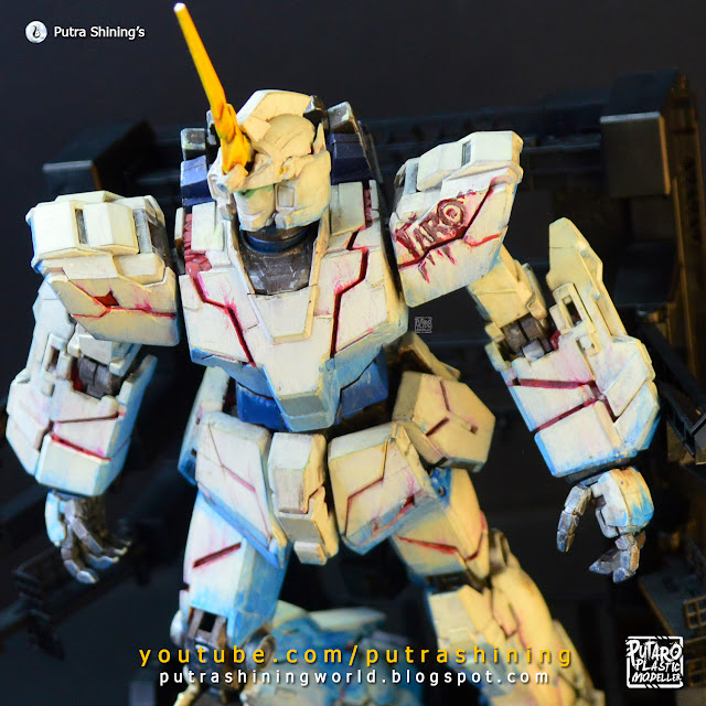 VT Energy and Repair Garage (VT-131-3) Review - MG RX-0 Unicorn Gundam MS Cage by Putra Shining