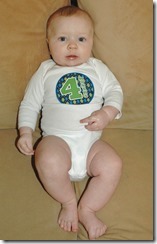 4 Month Sticker
