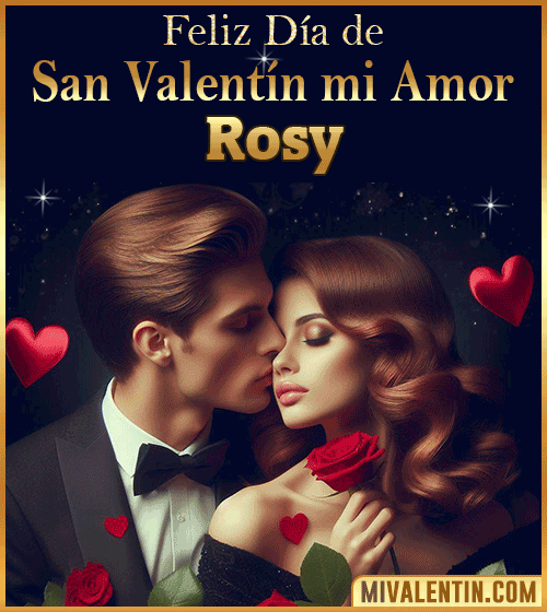 Tarjetas Feliz día de San Valentin Rosy