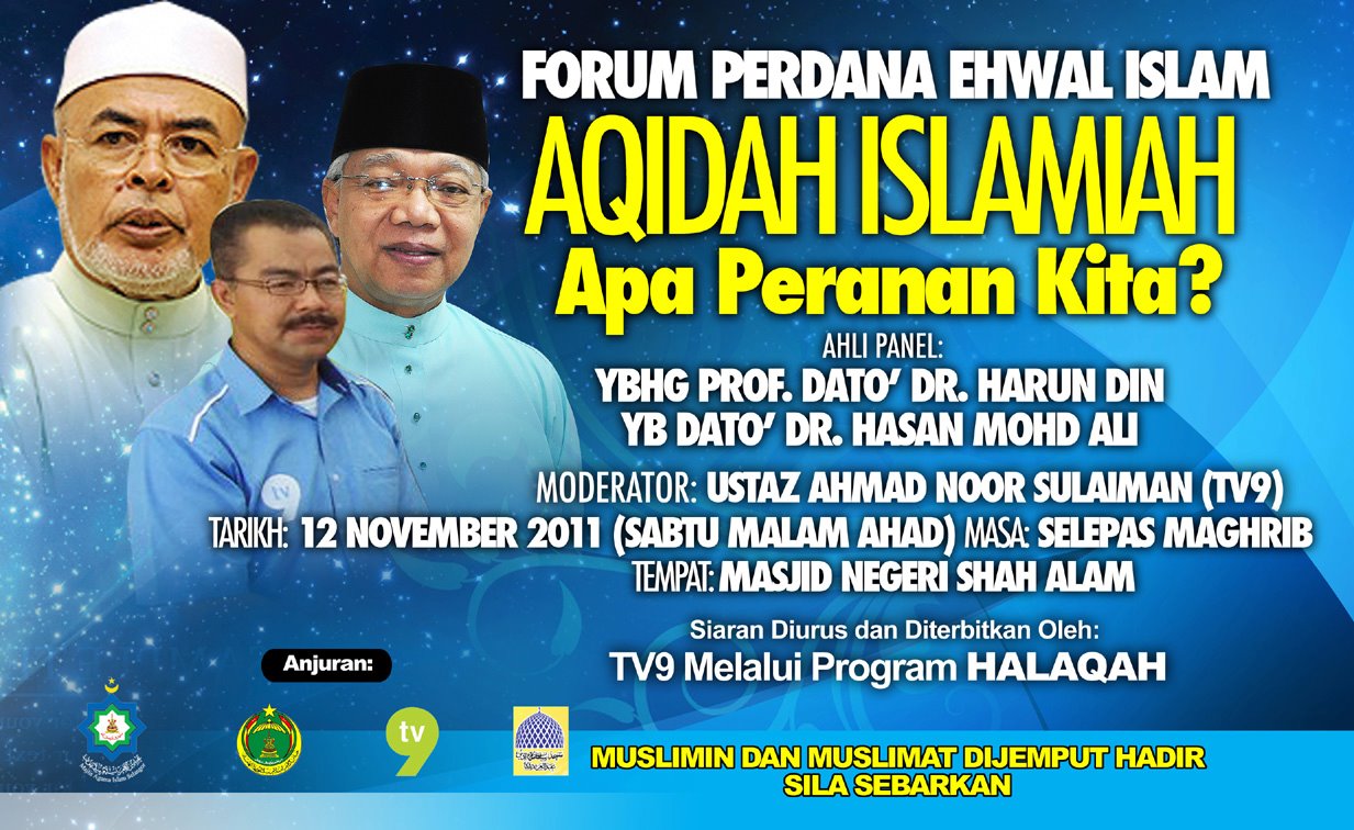 Koleksi Kuliah Ustaz Dato' Dr Haron Din: Forum Perdana ...