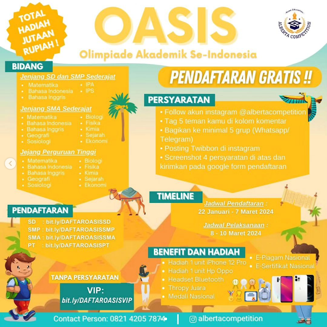 OLIMPIADE AKADEMIK SE-INDONESIA (OASIS) 2024