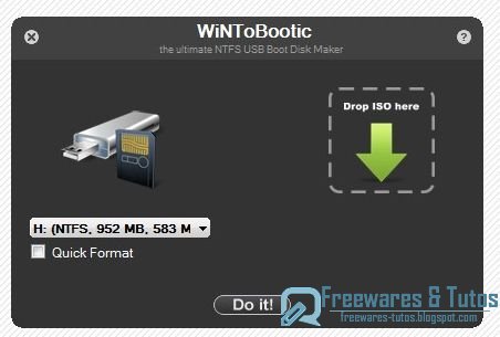 WiNToBootic : un logiciel pratique pour créer facilement une clé USB bootable d'installation de Windows