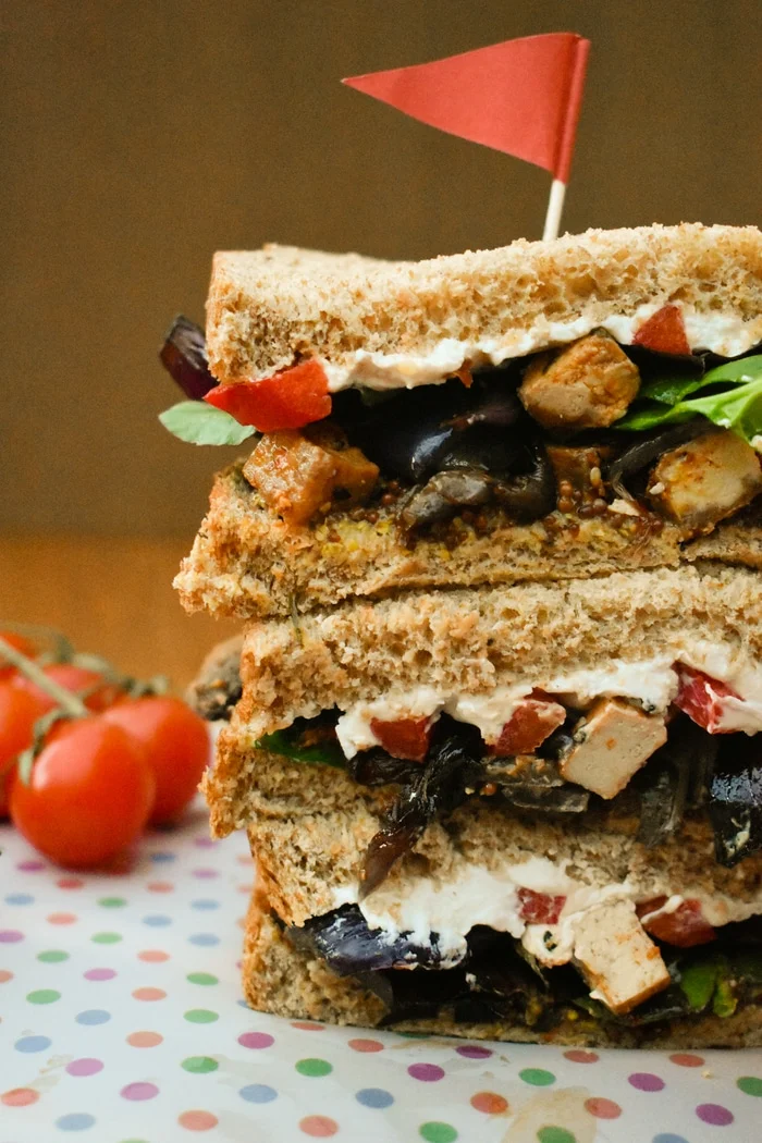 Roasted Vegetable and Tofu Sandwiches