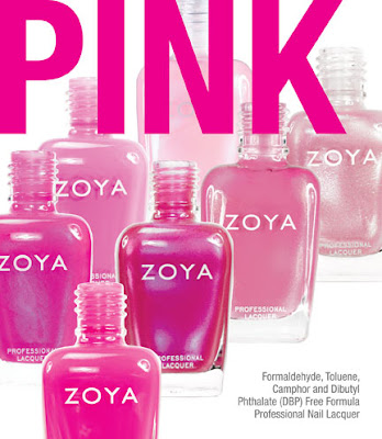 pink nail polish bottle. Zoya nail polish has #39;em all.