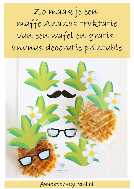 Gratis ananas wafel traktatie bouwplaat