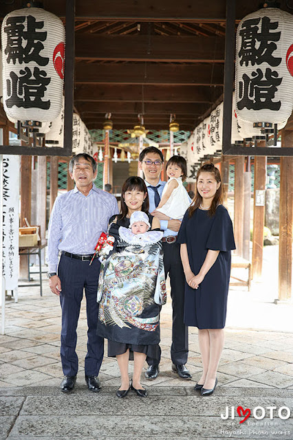 御香宮神社でお宮参り出張撮影