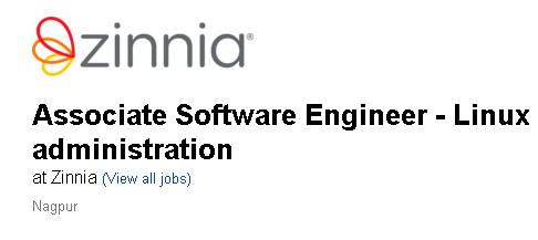 Zinnia Recruitment Drive Hiring Associate Software Engineer – Linux Administration | Bachelor's Degree | Any Batch | Exp: 0-1 Years | Location: Nagpur, Maharashtra, India