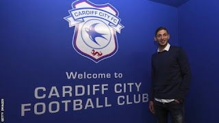 Emiliano Sala was presented as a Cardiff City signing days before the crash