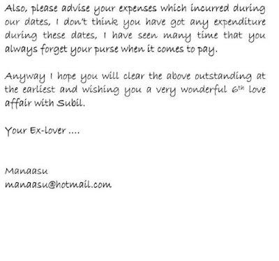 Letter to ExGirlfriend