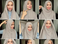 30 Pola Cara Menggunakan Jilbab Segi Empat Terbaru 2017