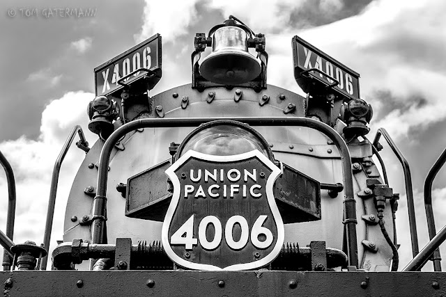 UP Big Boy 4006's bell, and number plate and boards