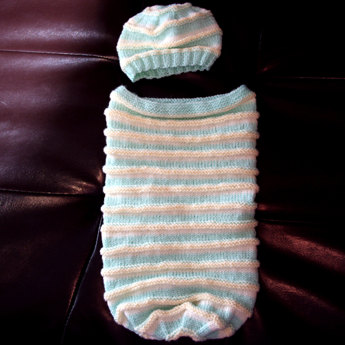 Baby Cocoon Sack and Cap - Free Pattern