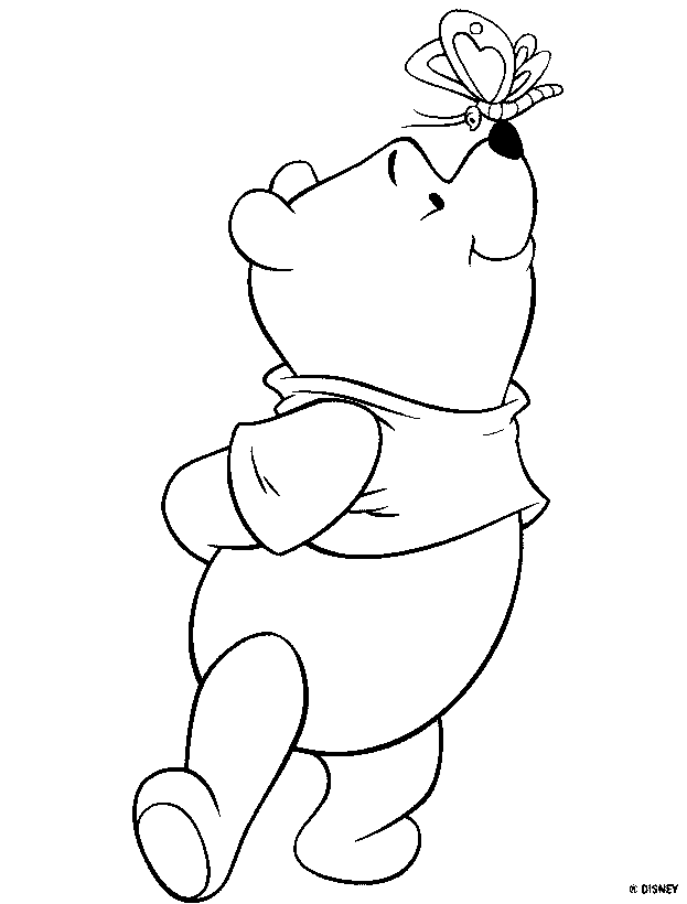 Download Winnie The Pooh Bear | Disney Coloring Pages