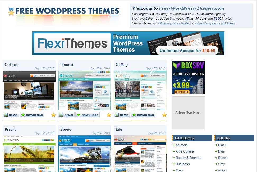 free wordpress themes download