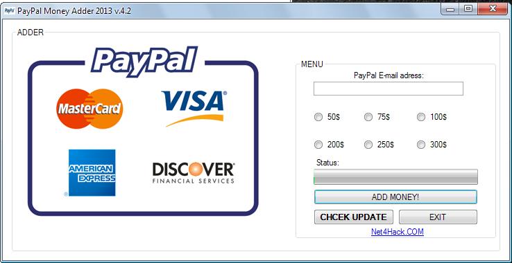 Paypal money adder 2015 hack rar