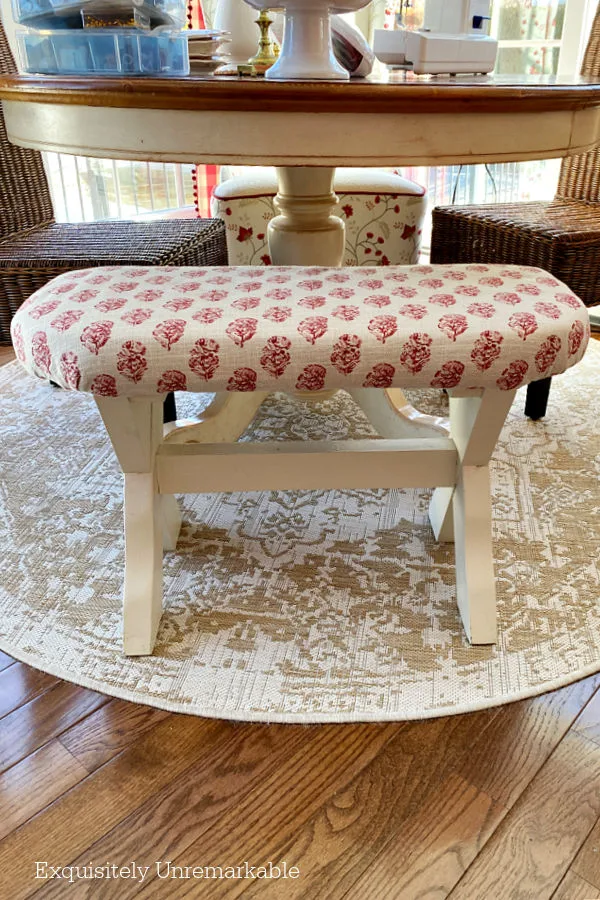 DIY Upholstered Bench