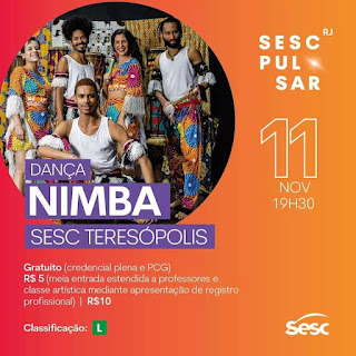 Dia 11-11 Dança Nimba no Sesc Teresópolis