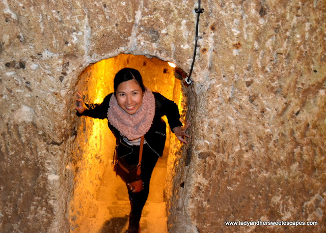 Lady at Derinkuyu Underground City