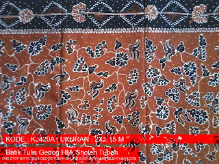 Motif Batik Tulis Gedog Tuban - Burung Pipit, Motif Manuk Emprit.