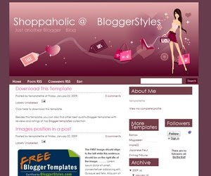 Templates Blogger Shoppaholic