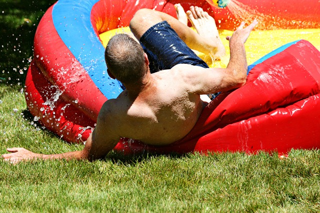 Dad on Slide