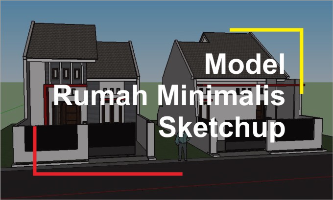 Download 3D Rumah Minimalis Sketchup