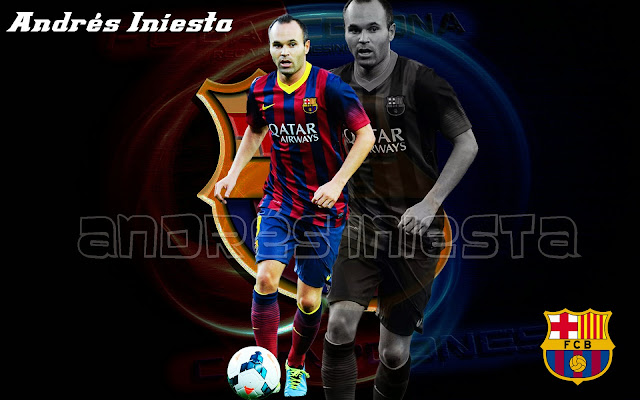 The Best Player, The Top Player, New Wallpaper Andres Iniesta