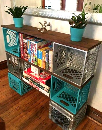 Dishfunctional Designs: Milk Crate Magic: Neat Things You Can Make With Upcycled  Milk Crates