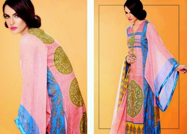 Shariq Textiles Embroidered Eid Dresses 2014 