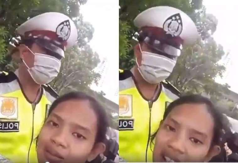 Viral Kids  Zaman Now !!! saat kena tilang Anak ini  minta maaf sama polisi sambil Ngevlog