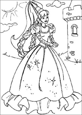 Barbie Coloring Pages For Kids