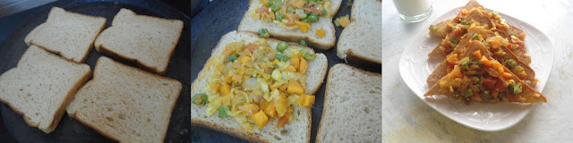 Vegetable Toast | Vegetable Masala Bread Toast | Easy Breakfast Recipe