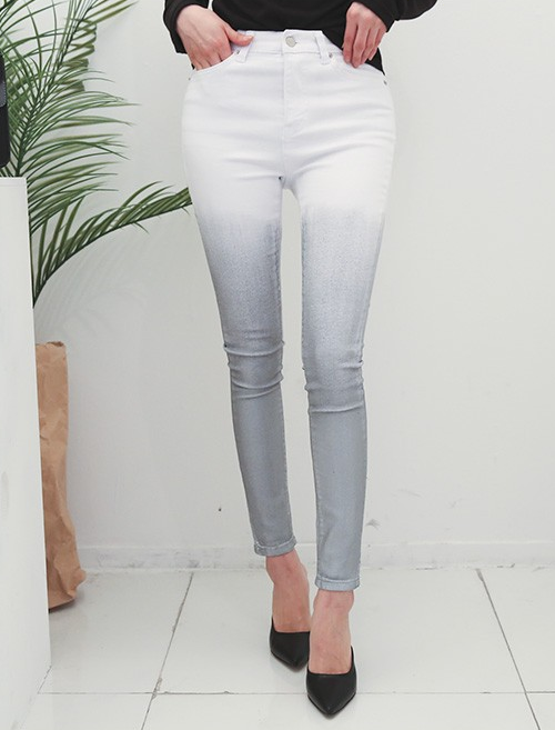 Faded Ombre Skinny Jeans