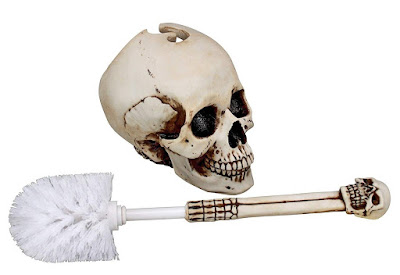 Skullduggery Skeleton Toilet Brush, The Creepy Bathroom Gear For Just Heighten Your Home's Halloween Hilarity