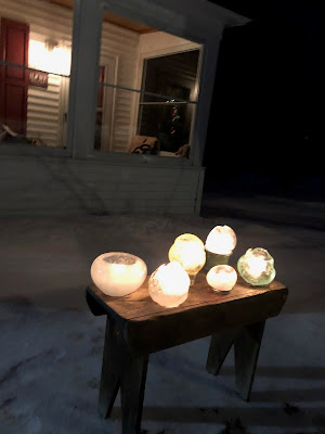 Snow Globes on the Lawn