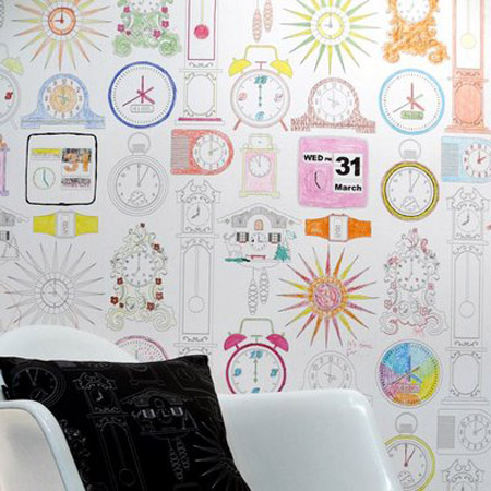 Mini Moderns - Tick Tock wallpaper