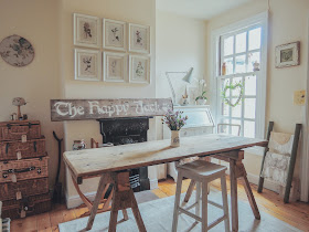 rustic trestle table