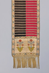 Four patterned Sluck sash 1780