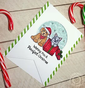 Sunny Studio Stamps Santa's Helpers Puppy Dog Christmas Card by Heidi Criswell.