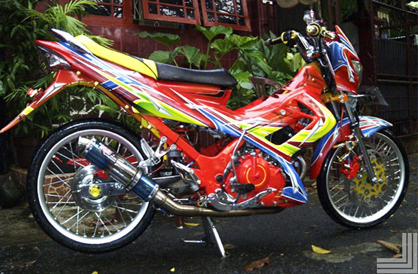 Gambar 10 Modifikasi Motor Satria Fu Terkeren 2015