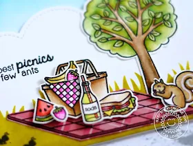 Sunny Studio Stamps: A Summer Picnic Watercolor Card by Lexa Levana.