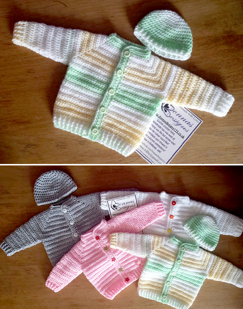 Top Down Baby Jacket - Free Pattern 