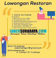 Lowongan Kerja Surabaya di Restaurant Indra Giri Oktober 2020