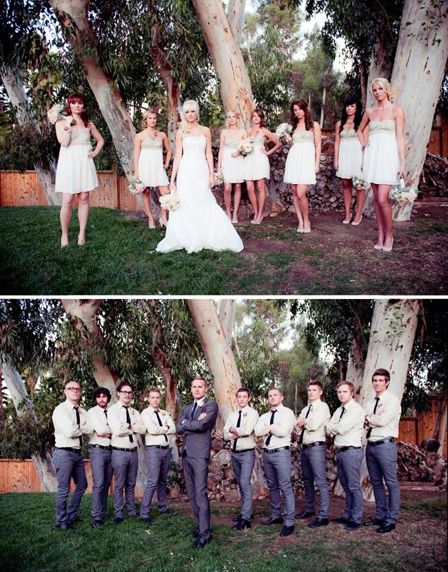 vintage bridal party