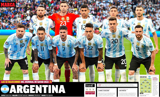 SELECCIÓN DE ARGENTINA. Temporada 2022-23. Nicolás Otamendi, Emiliano Martínez, Cristian Romero, Nahuel Molina, Guido Rodríguez. Leo Messi, Ándel Di María, Rodrigo De Paul, Lautaro Martínez, Gio Lo Celso y Nicolás Tagliafico. SELECCIÓN DE ARGENTINA 3 SELECCIÓN DE ITALIA 0 Miércoles 01/06/2022, 20:45 horas. Copa de Campeones Conmebol-UEFA 2022, Finalissima. Londres, Inglaterra, Reino Unido, estadio de Wembley: 87.112 espectadores. GOLES: 1-0: 28’, Lautaro Martínez. 2-0: 45+1’, Ángel Di María. 3-0: 90+4’, Paulo Dybala.