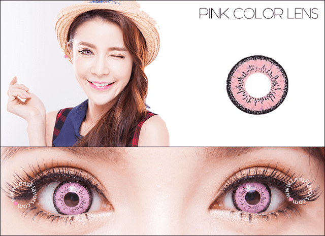 eos dolly eye pink circle lenses