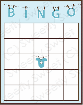 funny baby shower games. The BINGO game is so much fun