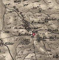 Historical map of Kudna area 1870s