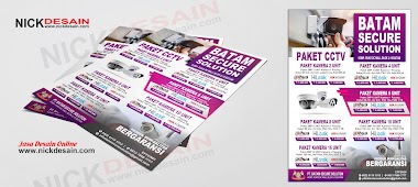 Contoh Desain Flyer - flayer - Brosur  Paket CCTV | Percetakan Murah Nick Desain